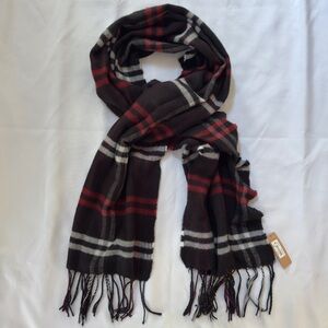 Black Plaid Scarf